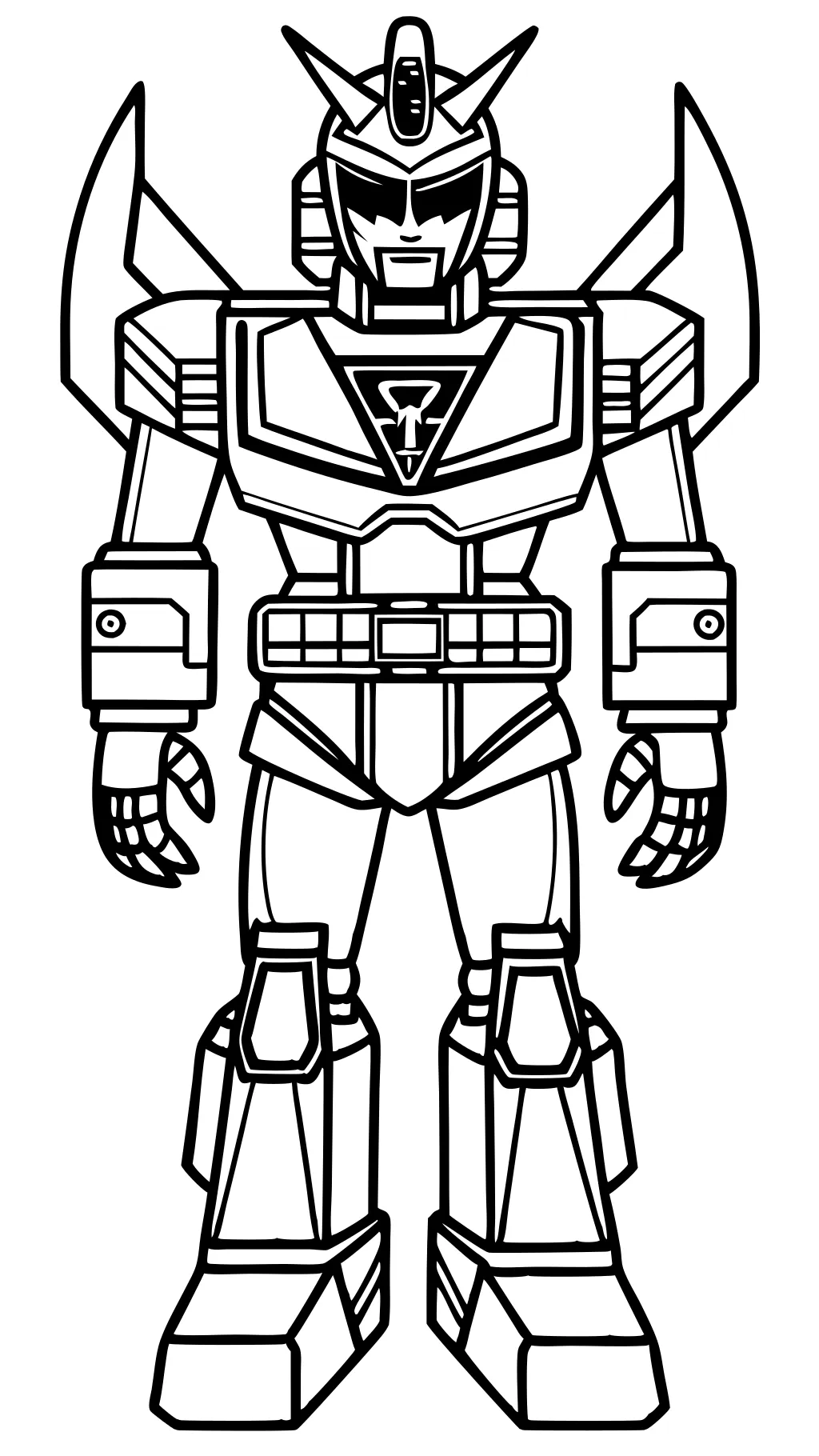 Megazord Coloring Página